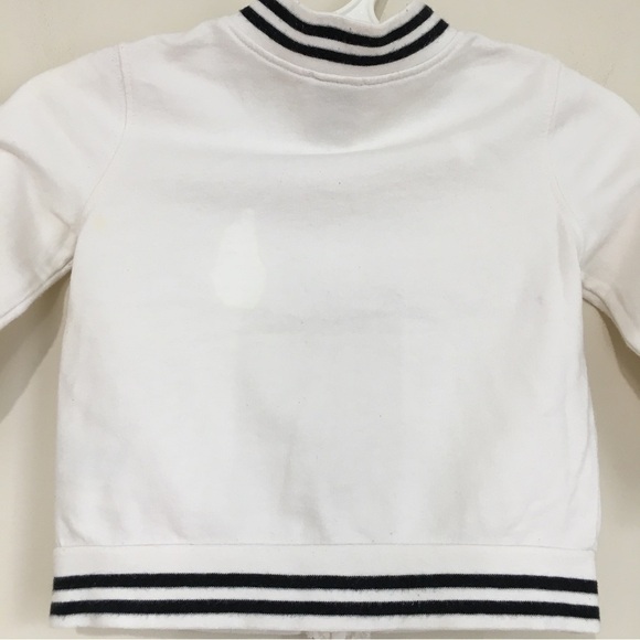 Carter's / Cherokee baby boy navy overalls & white long sleeve zip up sweatshirt - Picture 14 of 14